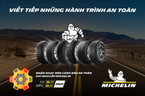 ctkm thay lop michelin tang den
